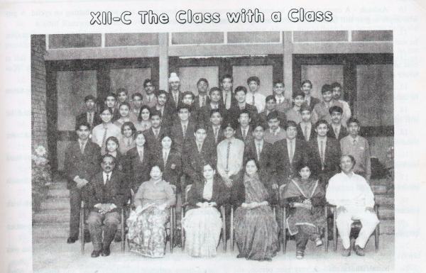 Class photograph of XII-C